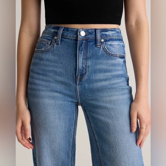 new never worn quince bella stretch relaxed straight jeans sz 24 x 30 - Picture 11 of 16